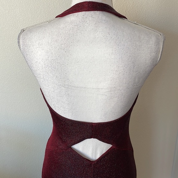 Red Halter Gown - Picture 4 of 6